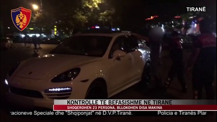 Kontrolle të befasishme në Tiranë, shoqërohen 23 persona - News, Lajme - Vizion Plus