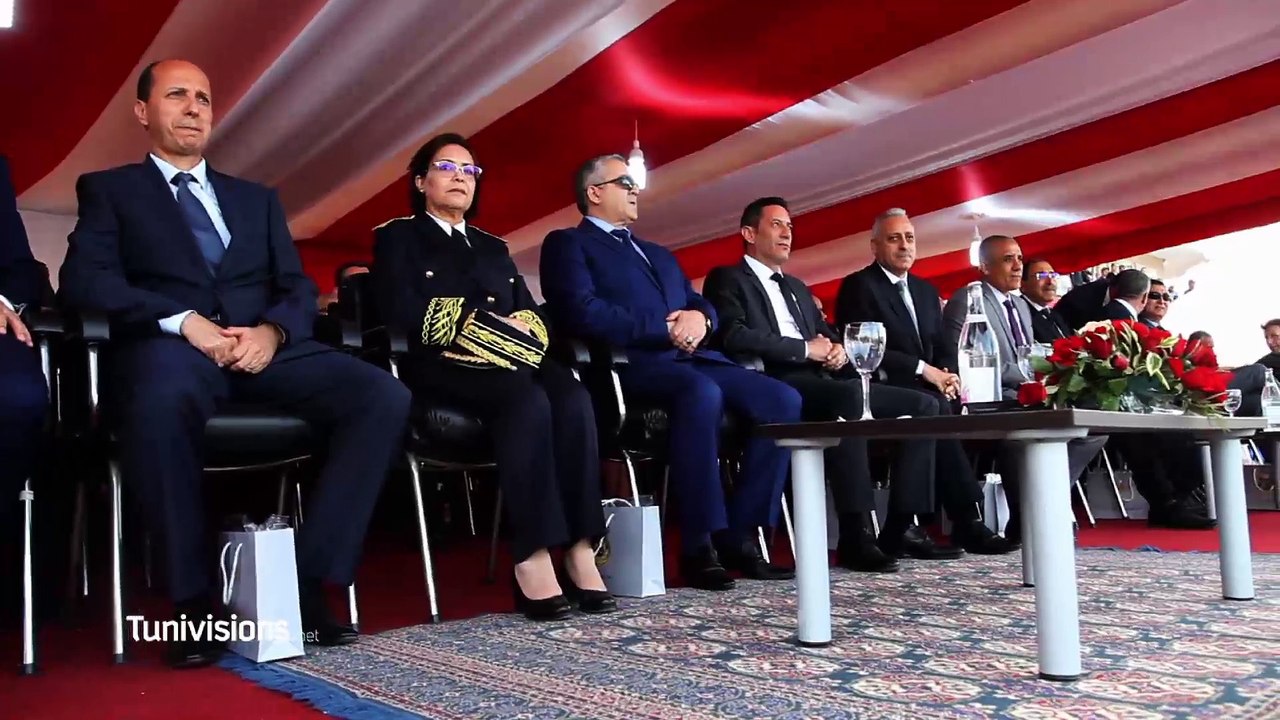 حفل تخرج دفعة من ضباط  المدرسة الوطنية للحرس الوطني في بئر بورقبة بنابل