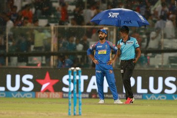 டெல்லி ராஜஸ்தான் அணிகளுக்கு இடையிலான போட்டி மழையால் பாதிப்பு