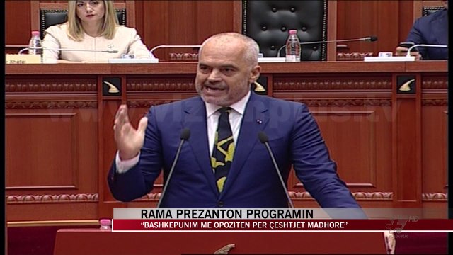 Rama prezanton programin: Në 2018-ën hapim negociatat me BE-në - News, Lajme - Vizion Plus