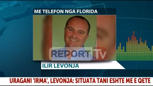 Report TV - Uragani ‘Irma’,shkrimtari Levonja për Report Tv:Ishte kaos, drejt normalitetit