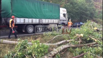 Report TV - Stuhi në Fier,bllokohet rruga nacionale