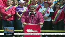 Multitudinaria marcha en Venezuela por el Día del Trabajador