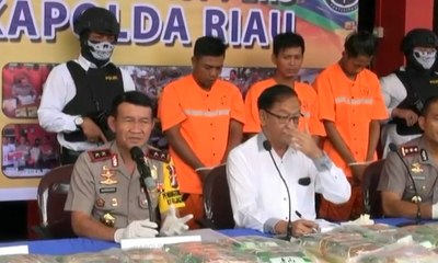 Polda Riau Ungkap Penyelundupan 55 Kg Sabu