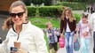 Jennifer Garner shows off sporty style in leggings as she enjoys sunny outing with her children.
