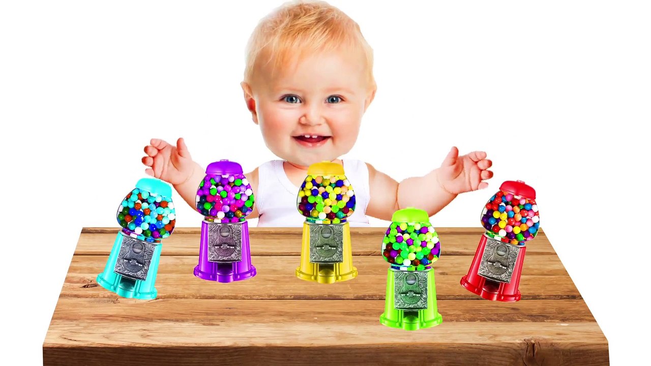 Learn Colors with Gumball Machine and Bubble Gum - Colors for Kids