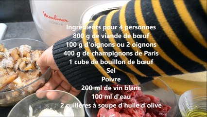 BOEUF CHAMPIGNONS COOKEO