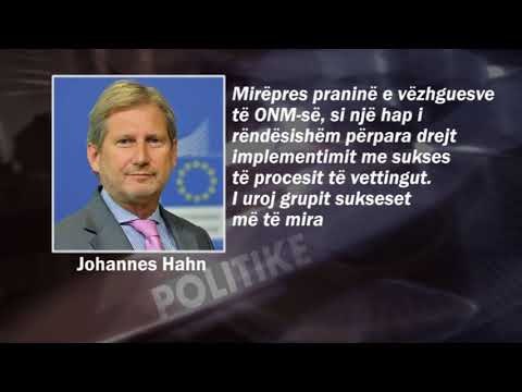Takimi - Hahn: Prezenca e ONM, hap i rëndësishëm për zbatimin me sukses të vettingut