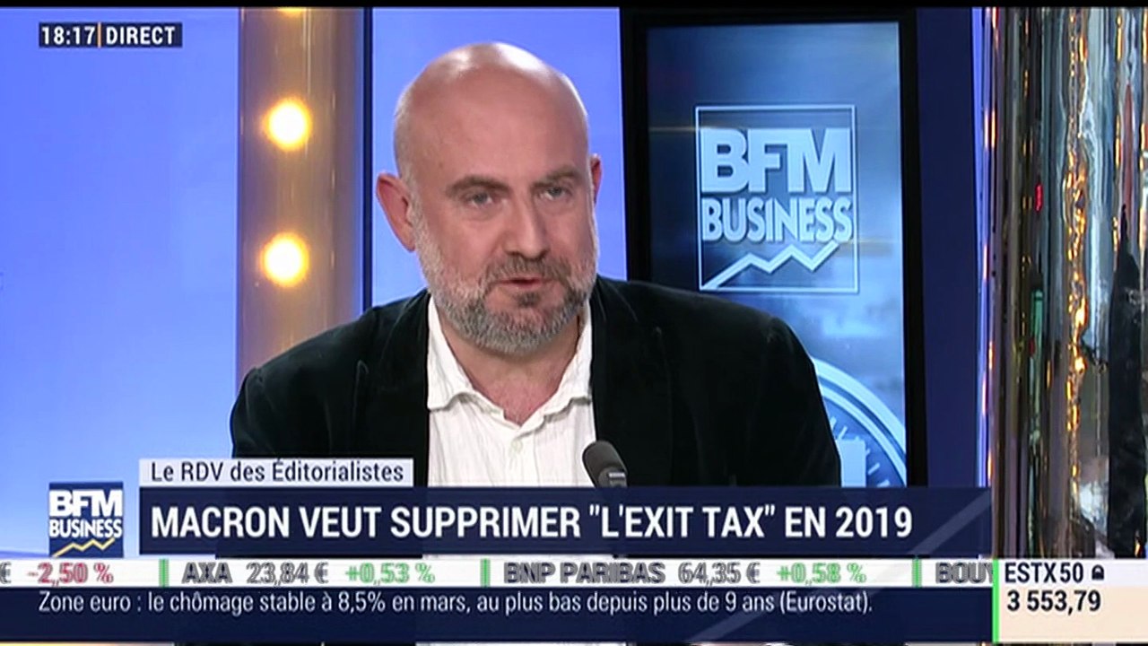 Le Rendez-Vous des Éditorialistes: Emmanuel Macron veut supprimer "l'exit tax" en 2019 - 02/05