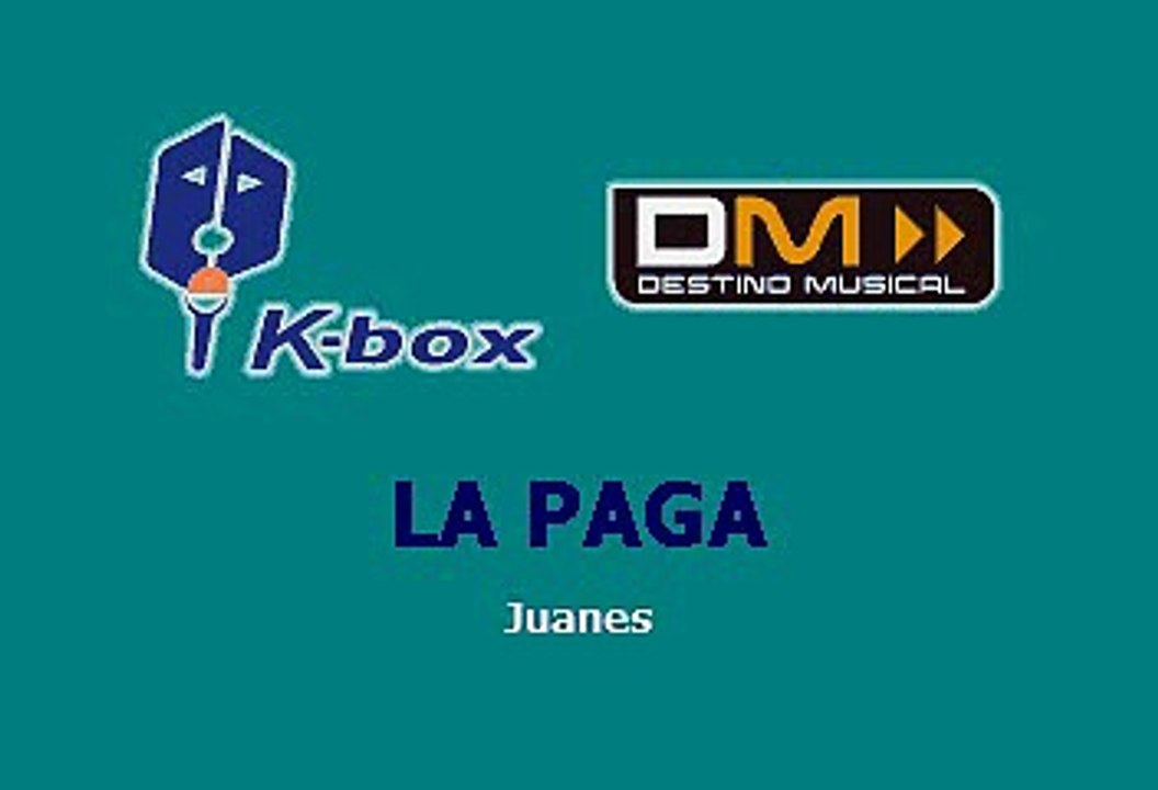 JUANES - LA PAGA (KARAOKE)