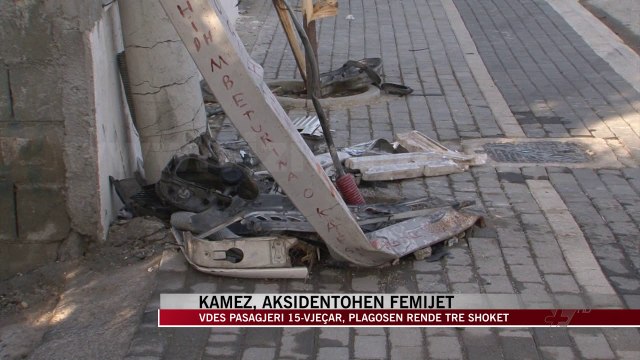 Kamëz, aksidentohen fëmijët, vdes 15-vjeçari - News, Lajme - Vizion Plus