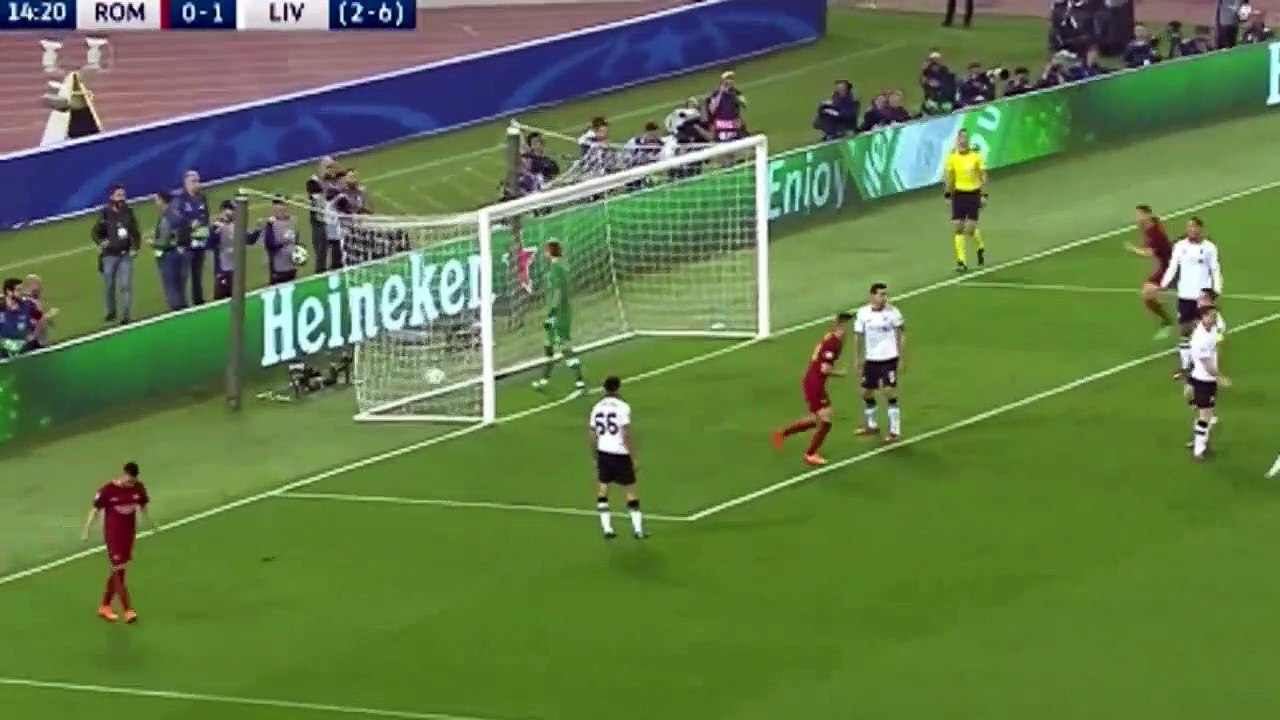 James Milner Own Goal ~ Roma 1-1 Liverpool ~ 02/05/2018 ~ Champions League [HD]