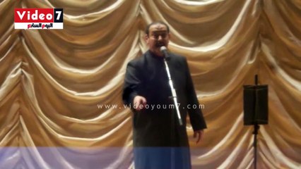 لطفى بوشناق يغنى عمار يا مصر فى حفل نقابة الصحفيين