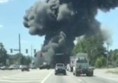 Smoke From C-130 Crash Seen on Road Near Savannah Airport