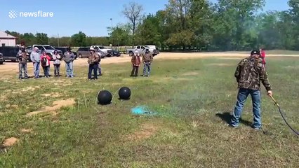 Emotional story behind why man used a whip for gender reveal