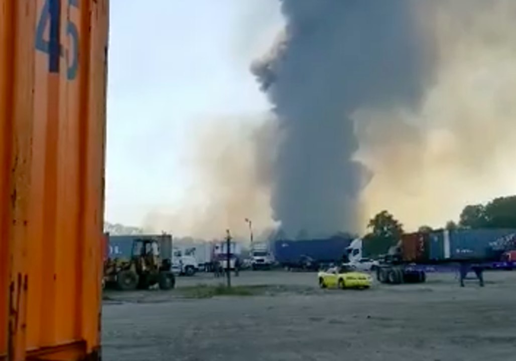 Smoke Seen Rising from Site Where Military Transport Plane Crashed near Savannah Airport