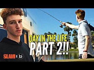 Day In The Life w/ Nico Mannion PART 2!! How Nico Got His HOPS!? + Goes Fishing & Loses a Bet 
