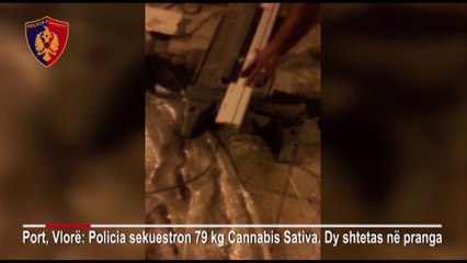 Report TV - 79 kg drogë në portin e Vlorës policia jep emrat e trafikantëve