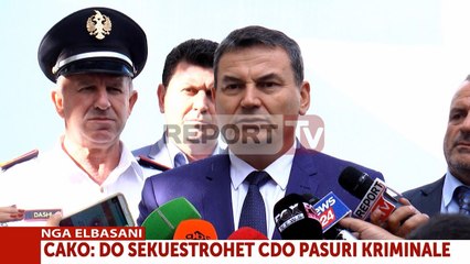 Report TV - Policia mësyn Elbasanin, Çako: Identifikuam personin që goditi policinë