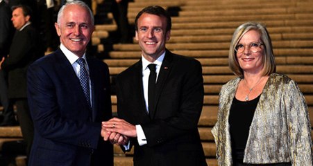 Macron'dan Kameralar Önünde Avustralya First Lady'sine İlginç Övgü: Lezzetli