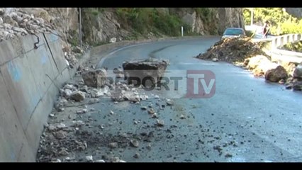 Report TV - Qafë Shtamë, bllokohet rruga,  banorët: Të merren masa