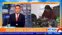 Parlamentarios bolivianos en huelga de hambre por disputa de territorio entre departamentos