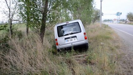 Afyonkarahsar'da aşırı hız kazaya neden oldu