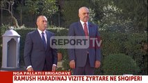Report TV - Haradinaj nis vizitën zyrtare në Tiranë, takohet me Ramën