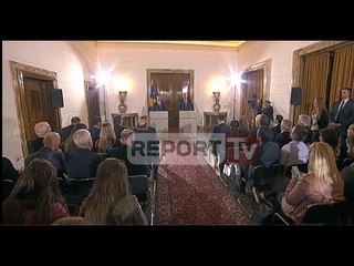 Report TV - Haradinaj në Tiranë, Rama: Do të shembim kufirin me Kosovën, e plotë