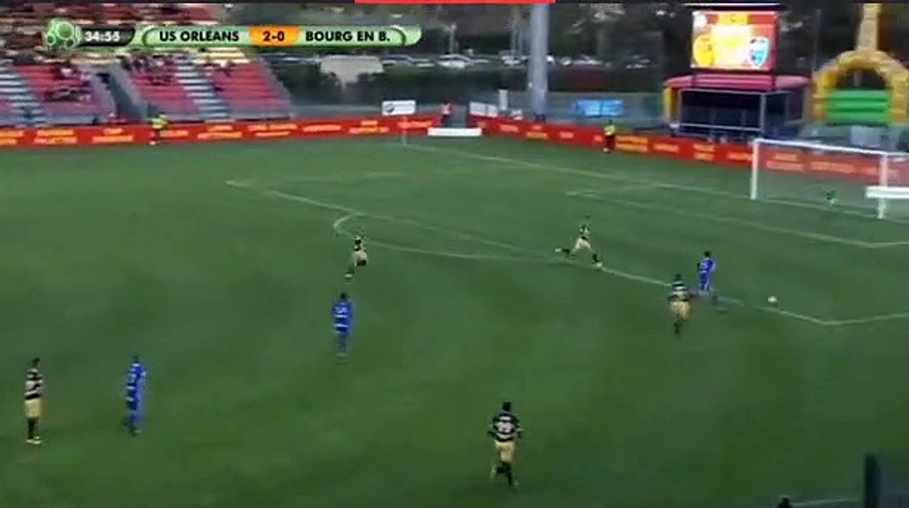 2-1 Le but de Yoann Court - Orleans 2 - 1 Bourg Peronnas