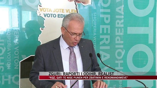 Zguri: Raporti i Odihr, realist - News, Lajme - Vizion Plus