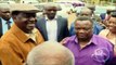 Raila Odinga arrives for the Labour Day celebrations at Uhuru Park