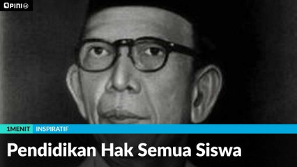 #1MENIT | Pendidikan Hak Semua Siswa