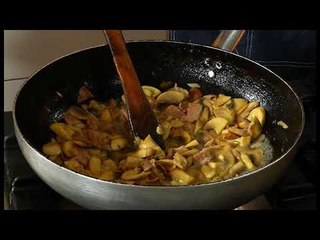 Receta juaj me shef Titin , "Tagliateli me pançetë dhe shafran"