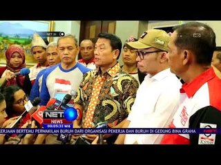 Kepala Staf Kepresidenan Temui Perwakilan Buruh di Istana - NET24