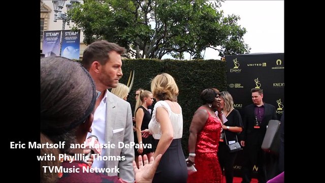 Eric Martsolf and Kassie DePaiva of Days of our Lives at 2018 Daytime Emmy Awards