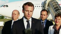 Déclaration d'arrivée du Président de la République, Emmanuel Macron à Ouvéa