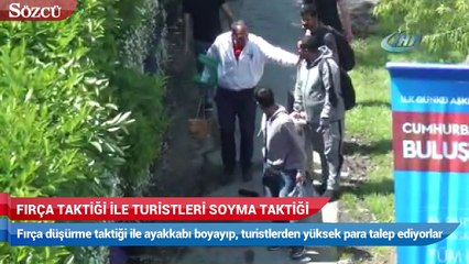 Fırça taktiği ile turistleri soyma taktiği