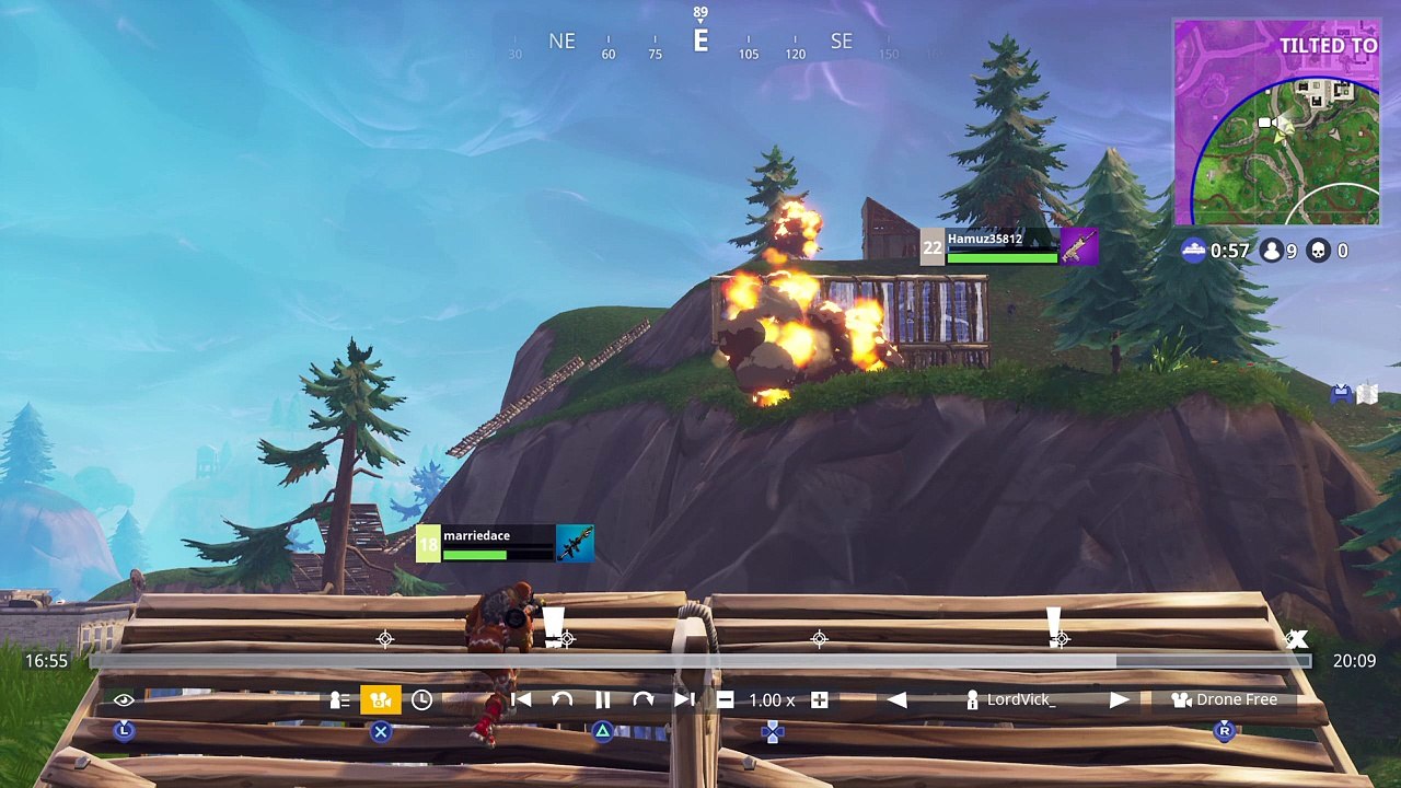 Ace getting hit with God nade