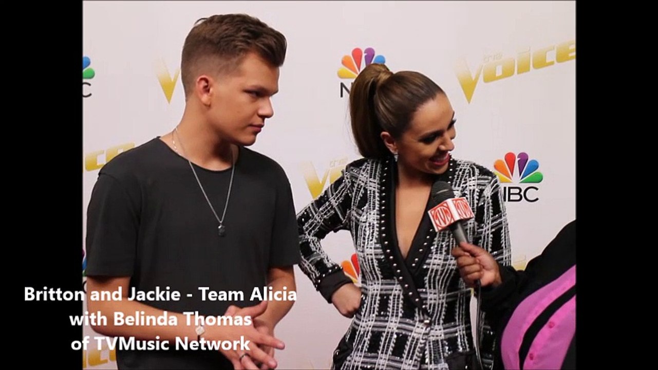 The Voice 14 - Britton and Jackie of Team Alicia Top 11 Interview