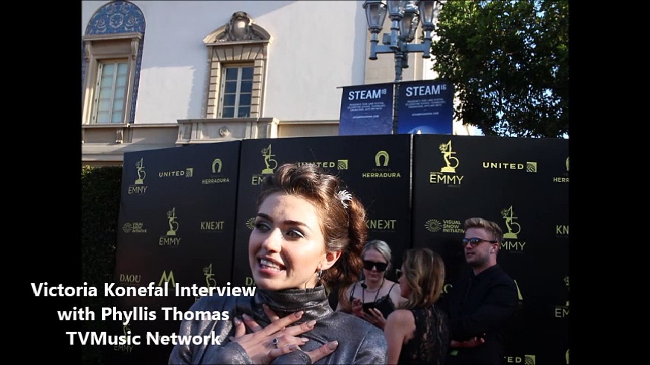 Victoria Konefal of Days of our Lives at 2018 Daytime Emmy Awards