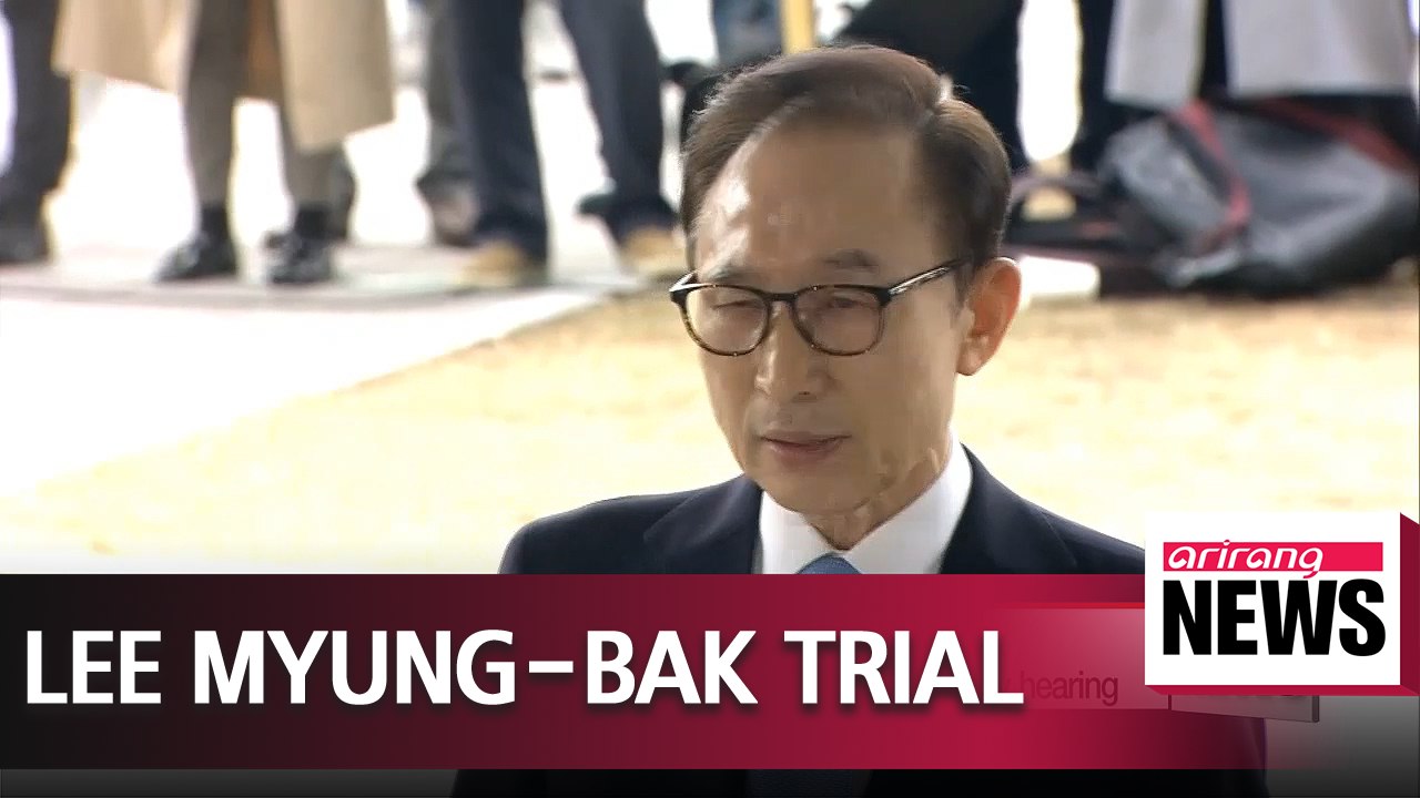 Former President Lee Myung-bak denies all charges in preparatory trial proceedings