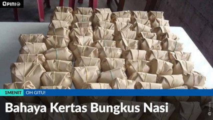 #1MENIT | Bahaya Kertas Bungkus Nasi