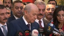 MHP Lideri Bahçeli:'Bu 100 bin kişinin içerisinde eğer FETÖ desteğiyle, PKK desteğiyle bir aday araması yapılacaksa o zaman FETÖ'nün seçmendeki siyasi ayağının hangi aday etrafında toplandığı hakkında bir kanaat oluşabilir'