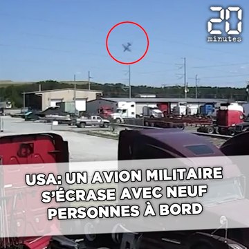 Un avion militaire s'écrase avec neuf personnes à bord