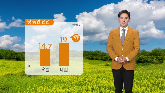 [날씨] 내일 전국 쾌청한 하늘...아침 쌀쌀, 낮 동안 선선 / YTN