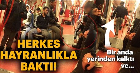 Samsun'da Tramvayda Alkışlanacak Hareket!
