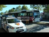 Report TV - Aksident në Tiranë,autobusi përplas për vdekje të moshuarën