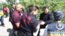 Trabzon'da Arap turistlerin içinde bulunduğu otomobil fındık bahçesine uçtu: 2 yaralı