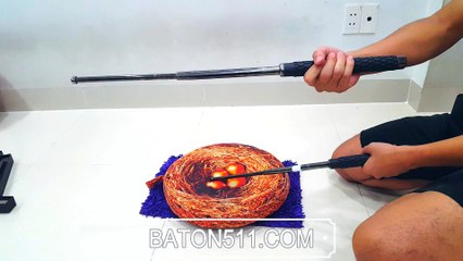 Test gậy 3 dũ tự vệ khúc Baton ASP 511 dõm